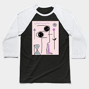 Kids and Ballet Stick Figure Baseball T-Shirt